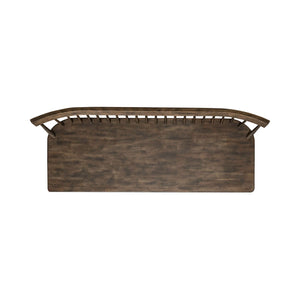 Midland Falls - Spindle Back Bench - Rustic Brown