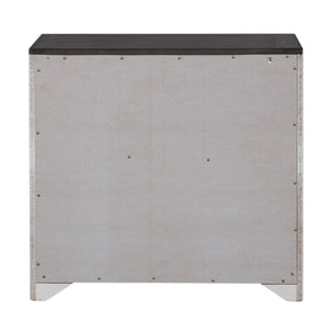 Allyson Park - Bunching Lateral File Cabinet - Wirebrushed White / Charcoal