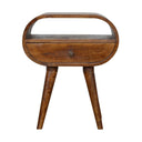 Circular Open Bedside Nightstand