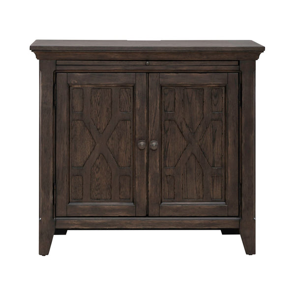 Paradise Valley - 2 Door Bedside Chest With Charging Station - Dark Brown