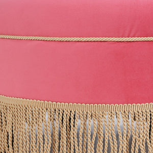 Yolanda - Round Upholstered Accent Ottoman
