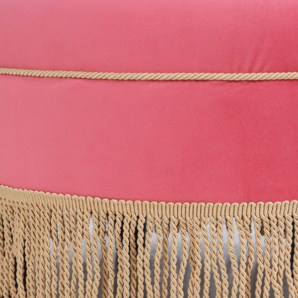 Yolanda - Round Upholstered Accent Ottoman