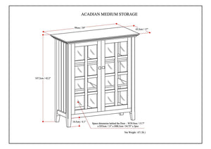 Acadian - Medium Storage Cabinet - Light Brown