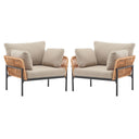 Rope Lounge Chair With Cushions For Modern Spaces
