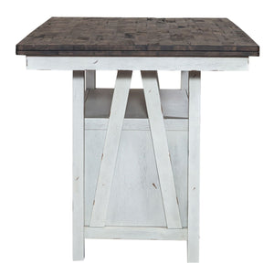 Farmhouse - Gathering Table - Two Tone White / Wood Tone