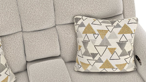 Micah - Power Headrest Power Deep Seat Reclining Console Loveseat - Oatmeal