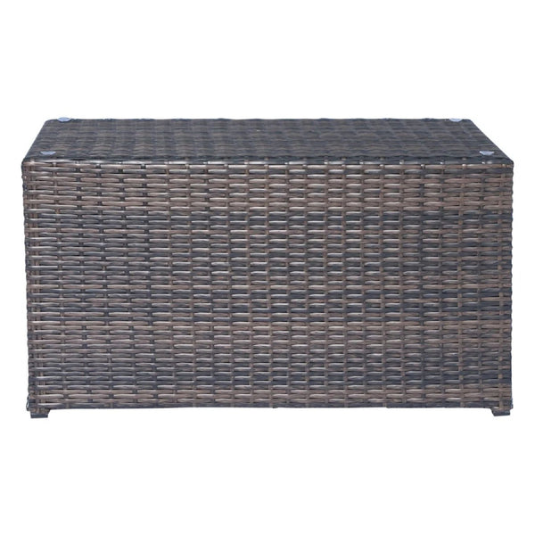 Handcrafted 2 Piece Outdoor Rattan Seating Group With Cushions - Espresso