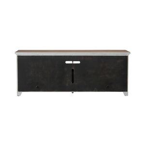 Fireplace TV Consoles - 79" Fireplace TV Console - Medium Brown