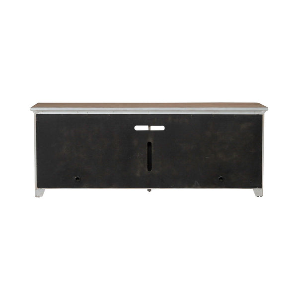 Fireplace TV Consoles - 79" Fireplace TV Console - Medium Brown