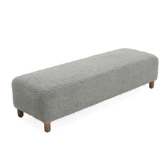 Contemporary Ottoman With Foam Cushion And Durable Upholstery