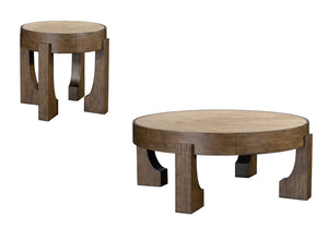 Canyon - Cocktail Table - Espresso / Travertine