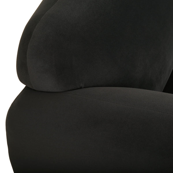Sway - Upholstered Loveseat With Wood Legs And Round Arms
