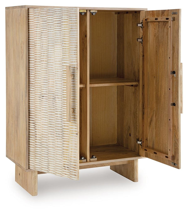 Dallinbury - Accent Cabinet - Natural / White Wash
