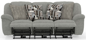 Trifecta - Sofa With 3 Recliners and Drop Down Table
