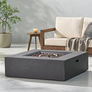 Modern 50, 000 Btu Square Fire Table With Propane Tank