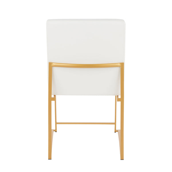 Fuji - Contemporary Stylish Frame, High Back Dining Chair (Set of 2)