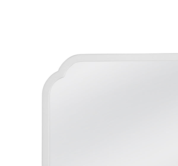 Clover - Square Wall Mirror - White