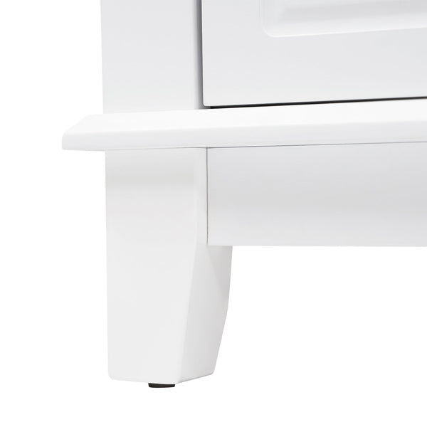 Bathroom Vanity & Sink, 6 Soft Close Drawers & Double Doors - White