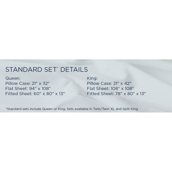 Linens - Tempur Luxe Egyptian Cotton Pillowcase Set