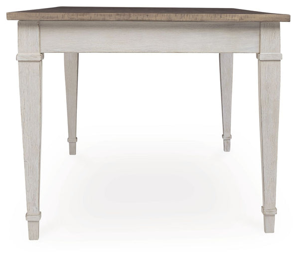 Skempton - RECT DRM Table w/Storage - White
