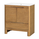 Softened Modern Bathroom Vanity With Sink