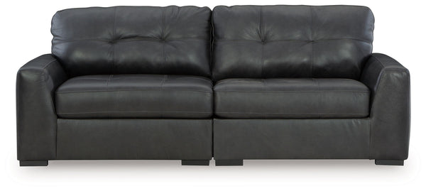 Brindley Pier - 2-Piece Sectional Loveseat - Fog