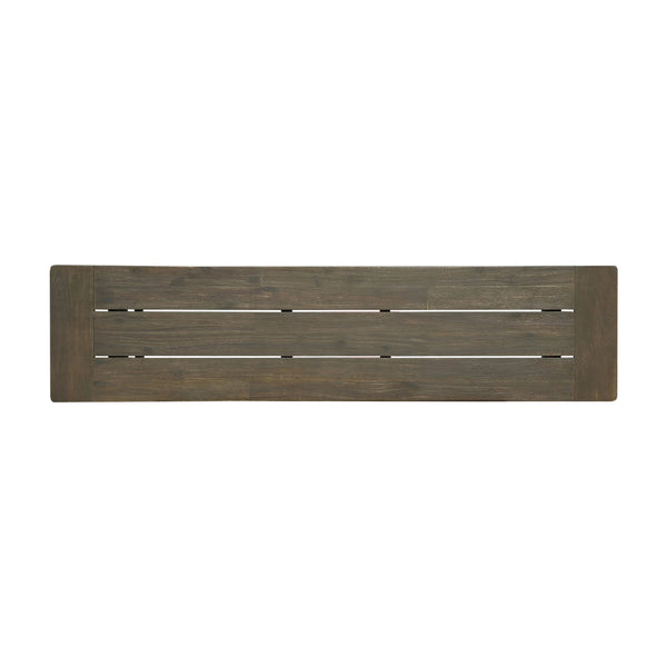 Cloud - Outdoor Bench With Acacia Wood Frame And Slat Panel Design