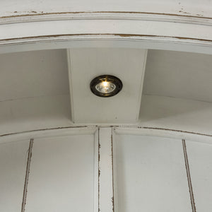 Magnolia Manor - Arched Entertainment Hutch - Antique White