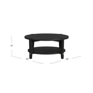 Whitfield - Round Cocktail Table - Black