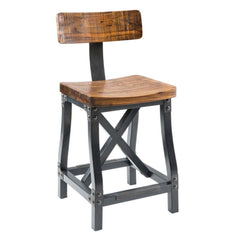 Counter Stool With Back - Amber