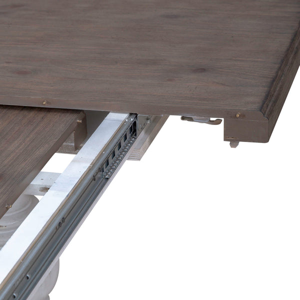 River Place - Trestle Table - Riverstone White & Tobacco