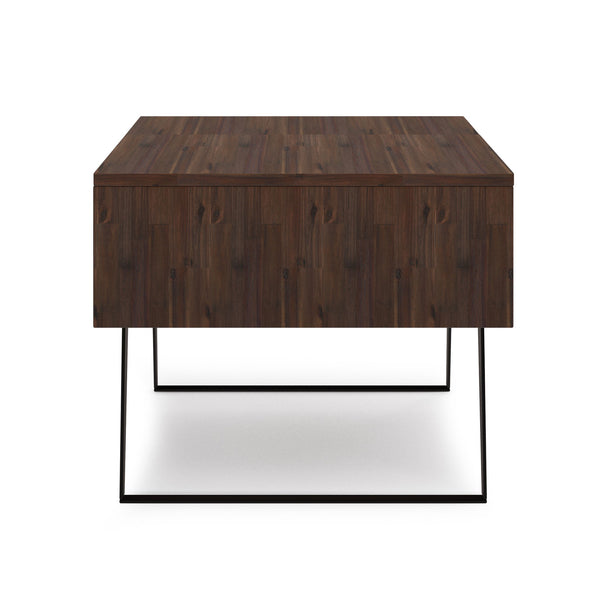 Lowry - Lift Top Coffee Table - Distressed Charcoal Brown
