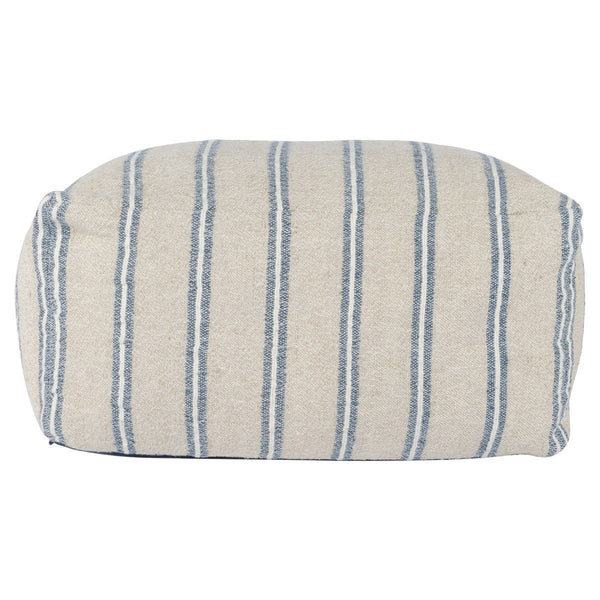Delgada - Pouf - Natural / Blue