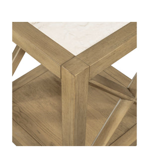 Holden - Square End Table - Rustic Blonde