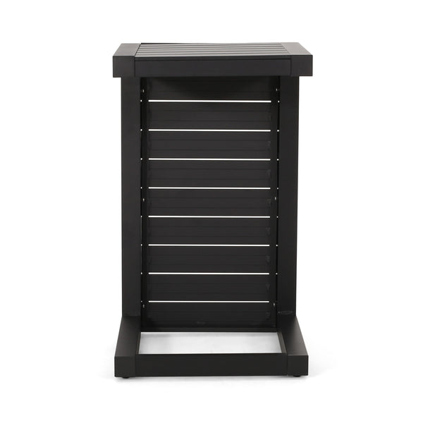 Aluminum Outdoor C - Shaped Side Table For Patio