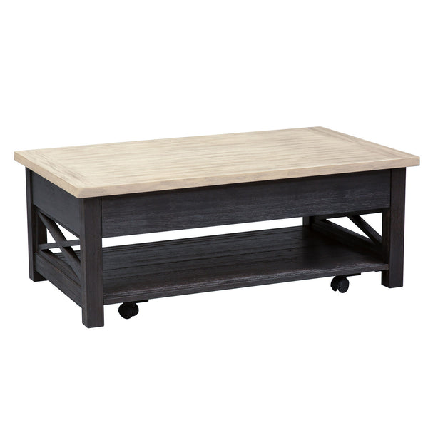 Heatherbrook - Lift Top Cocktail Table - Charcoal & Ash