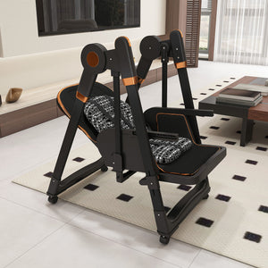 Convertible Baby High Chair To Rocker With 5 Point Harness