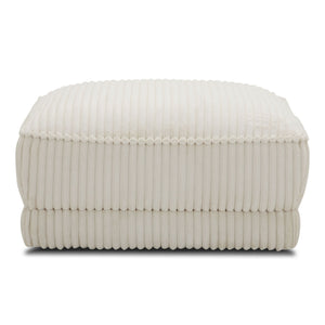 Utopia - Ottoman With Casters - Mega Ivory