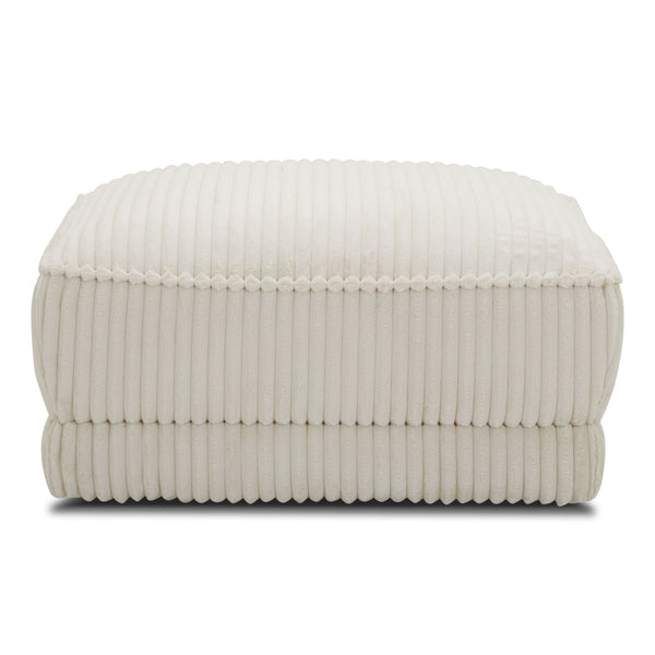 Utopia - Ottoman With Casters - Mega Ivory