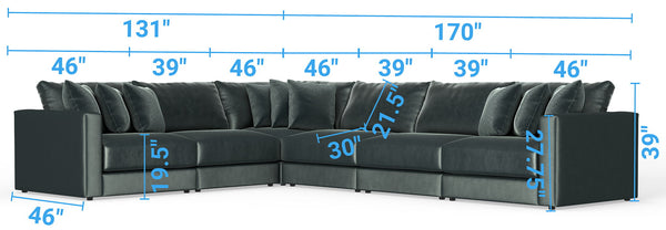 Remington - Modular Sofa - Pine