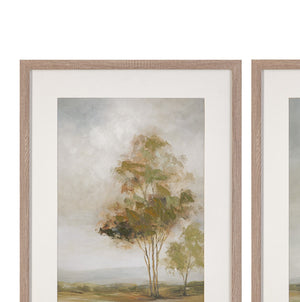 Quiet Meadow Framed Canvas (Set of 4) - Cream