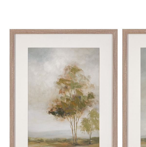 Quiet Meadow Framed Canvas (Set of 4) - Cream