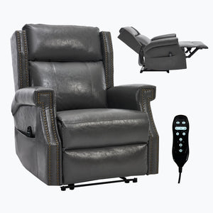 Manual Recliner Chair With Heavy Duty Motion Mechanism, 8 Vibrating Nodes And 3 Massage Modes For Living Room