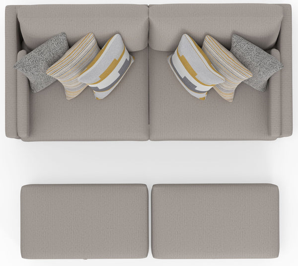 Trevor - Extra Deep Oversized Sofa With Included Storage Cocktail Ottoman