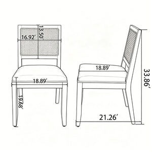 Kitchen & Dining Room Chairs (Set of 2)