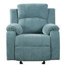 Upholstered Manual Recliner Chair With 3 Adjustable Backrest Positions