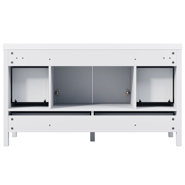 Bathroom Vanity With Separate Sink, Soft Close Doors And 4 Drawers