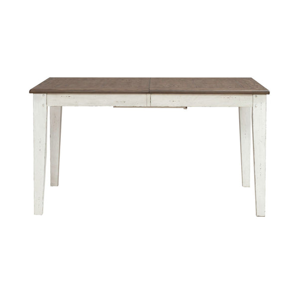 Al Fresco - Rectangular Leg Table - Graphite & Whitestone