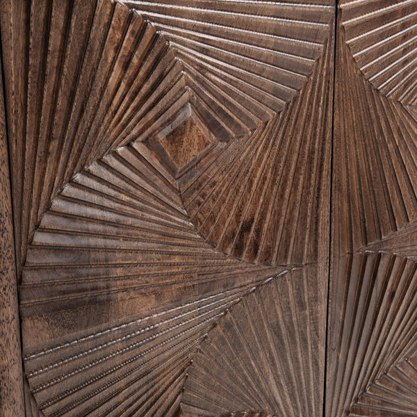 Lina - 4 Door Cabinet - Kona Brown