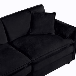 Modern Oversized Loveseat Sofa With Deep Seat And Diy Combination
